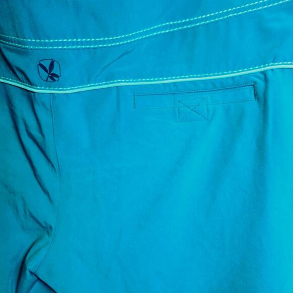 Title‎ Nine Carve Designs Board Shorts Lace Up Sz 14 XL Teal Green Swim Unlined - Picture 4 of 11